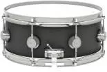 5.5x14\'\' Collector\'s Series Cast Aluminum Snare with Black Powder Finish and Satin Chrome Hardware