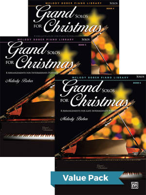 Alfred Publishing - Grand Solos for Christmas 4-6 (Value Pack) - Bober - Piano - Livre
