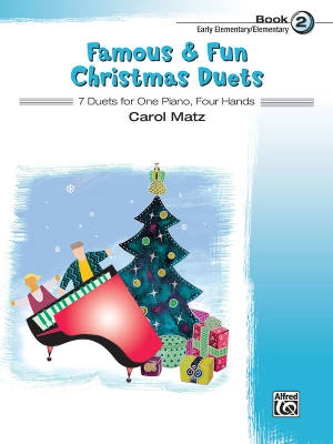 Alfred Publishing - Famous & Fun Christmas Duets, Book 2 - Matz - Piano Duet (1 Piano, 4 Hands) - Book