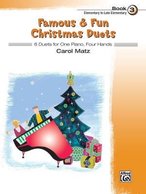 Famous & Fun Christmas Duets, Book 3 - Matz - Piano Duet (1 Piano, 4 Hands) - Book
