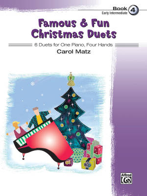 Famous & Fun Christmas Duets, Book 4 - Matz - Piano Duet (1 Piano, 4 Hands) - Book