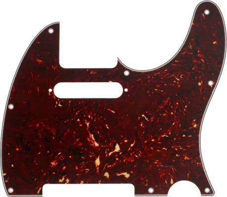 Fender - 8-Hole Modern Telecaster Pickguard, 4-Ply - Tortoise Shell