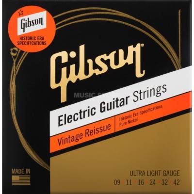 Vintage Reissue Electric Guitar Strings - Ultra Light 9-42