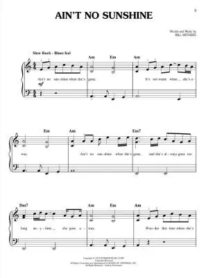 First 50 Blues Songs You Should Play on the Piano - Easy Piano - Book