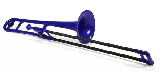 Plastic Trombone - Blue