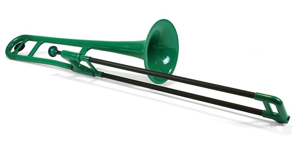 Plastic Trombone - Green