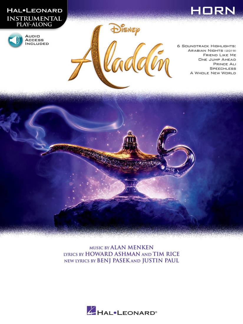 Aladdin: Instrumental Play-Along - Menken - Horn - Book/Audio Online