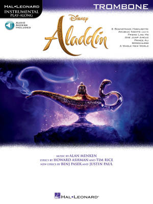 Hal Leonard - Aladdin: Instrumental Play-Along - Menken - Trombone - Livre/Audio en ligne