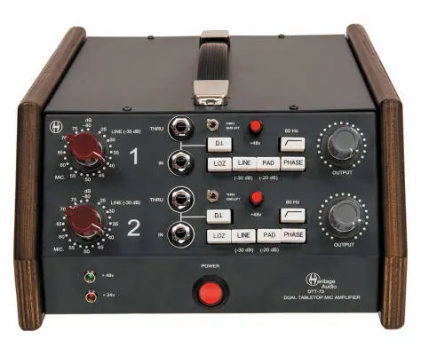 DTT73 Dual Tabletop Mic Preamp