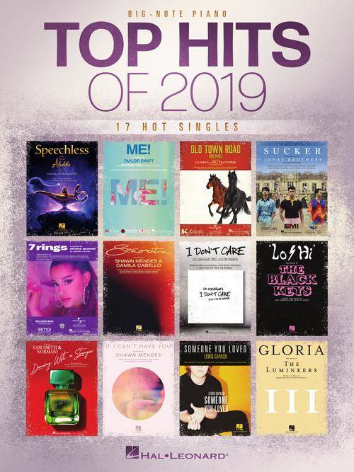 Top Hits Of 2019 - Big Note Piano - Book
