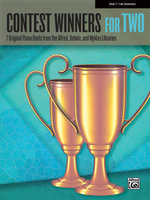 Contest Winners for Two, Book 2, Late Elementary - Piano Duet (1 Piano, 4 Hands) - Book