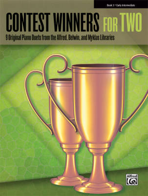 Alfred Publishing - Contest Winners for Two, Book 3, Early Intermediate - Piano Duet (1 Piano, 4 Hands) - Book