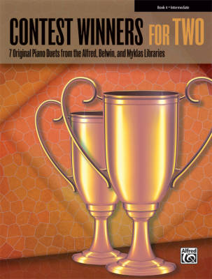 Contest Winners for Two, Book 4, Intermediate - Piano Duet (1 Piano, 4 Hands) - Book