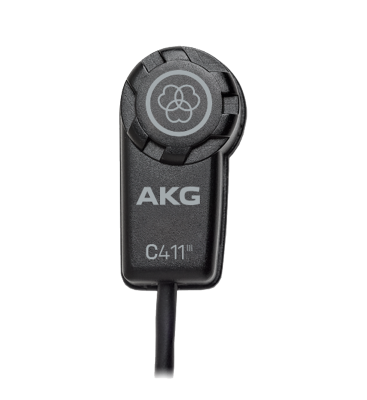 AKG - C411 PP Miniature Vibration Pickup Microphone with 3-Pin XLR Connector