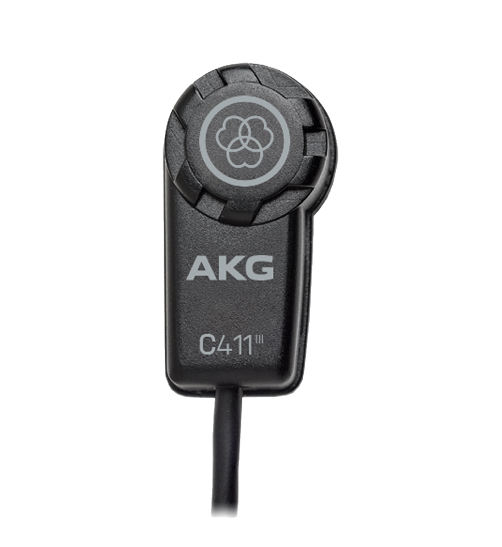 C411 L Miniature Vibration Pickup Microphone with Mini XLR Connector