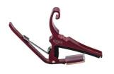 Kyser - Quick-Change Capo for 6-String Acoustic Guitar - Ruby Red