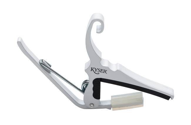 Quick-Change Capo for 6-String Acoustic Guitar - Pure White