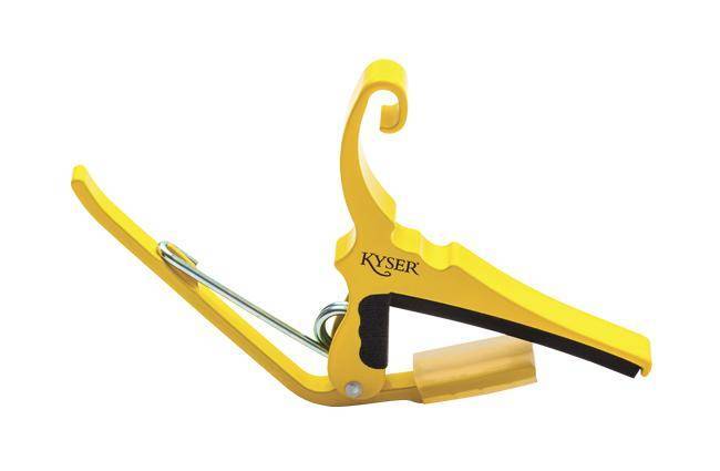 Quick-Change Capo for 6-String Acoustic Guitar - Yellow Blaze