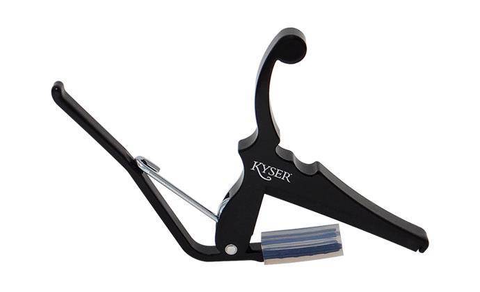 Quick-Change Capo for Electric Guitar - Black