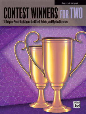 Alfred Publishing - Contest Winners for Two, Book 5, Late Intermediate - Piano Duet (1 Piano, 4 Hands) - Book