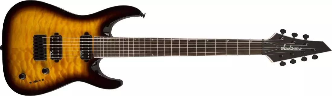 JS32 DKA 7-String Electric Guitar w/Amaranth Fingerboard - Tobacco Burst