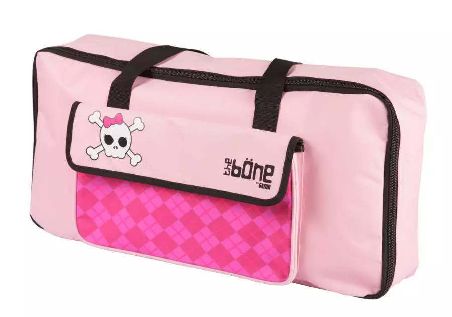 The Bone Powered Pedal Board - Goth Pink