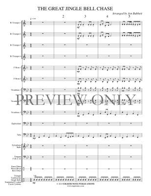 The Great Jingle Bell Chase - Traditional/Bubbett - Brass Choir - Gr. Medium-Difficult