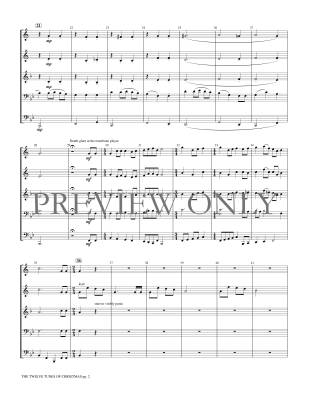 The Twelve Tunes of Christmas - Neufeld - Brass Quintet