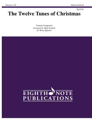 Eighth Note Publications - The Twelve Tunes of Christmas - Neufeld - Brass Quintet
