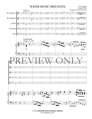 Water Music Mini Suite - Handel/Marlatt - Brass Quintet/Organ