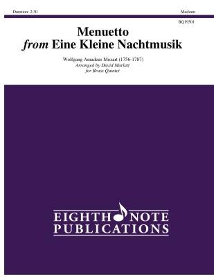 Eighth Note Publications - Menuetto from Eine Kleine Nachtmusik - Mozart/Marlatt - Brass Quintet