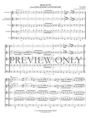 Menuetto from Eine Kleine Nachtmusik - Mozart/Marlatt - Brass Quintet