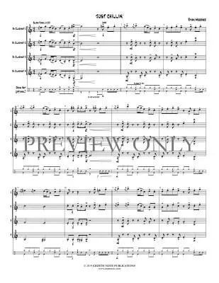 Just Chillin\' - Meeboer - Clarinet Quartet