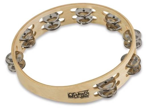 Toca Percussion - Wood Tambourine, 10 Double Row