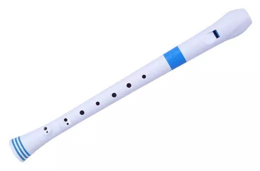 Soprano Recorder with Case - White/Blue