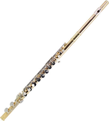 Trevor James - Copper Alloy Alto Flute - Sterling Silver Lip Plate & Riser - 2 Headjoints