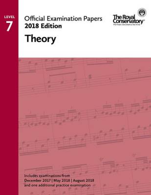 Frederick Harris Music Company - RCM Official Examination Papers: Theory, Level 7 - 2018 Edition - Book
