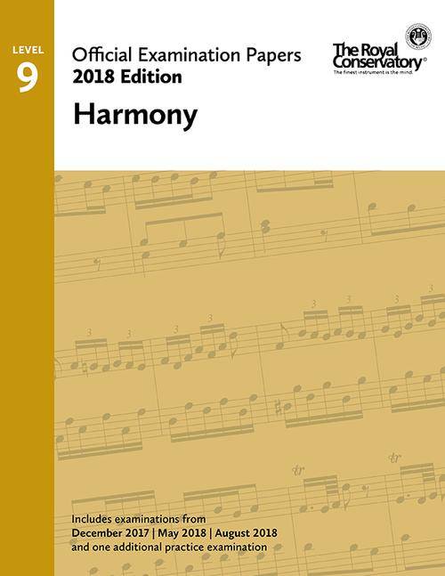 RCM Official Examination Papers: Harmony, Level 9 - 2018 Edition - Book