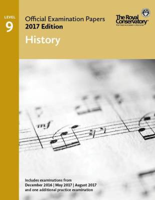 RCM Official Examination Papers: History, Level 9 - 2017 Edition - Book