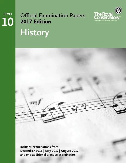 RCM Official Examination Papers: History, Level 10 - 2017 Edition - Book