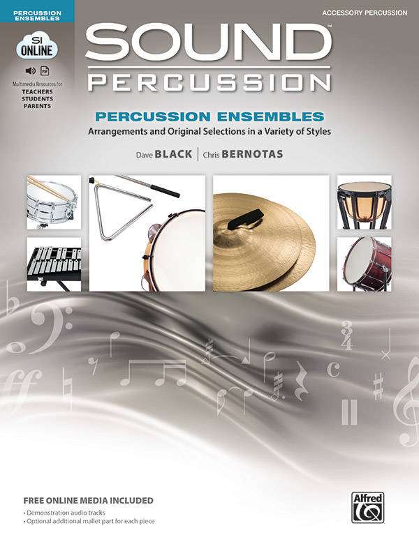 Sound Percussion Ensembles - Black/Bernotas - Accessory Percussion - Book/Media Online