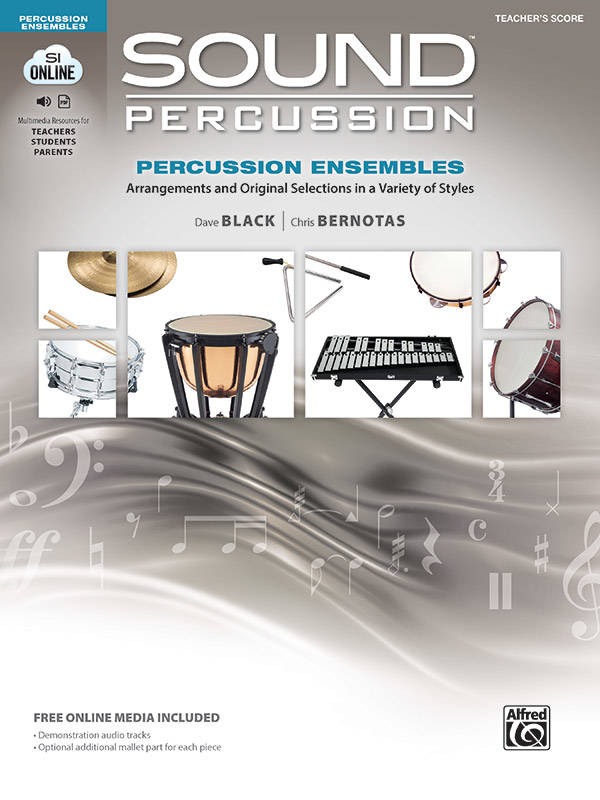 Sound Percussion Ensembles - Black/Bernotas - Teacher\'s Score - Book/Media Online