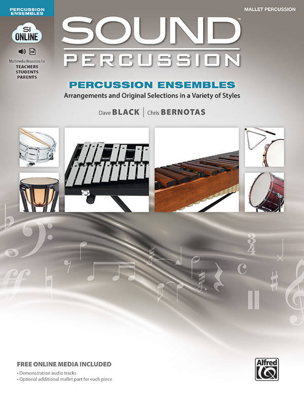 Sound Percussion Ensembles - Black/Bernotas - Mallet Percussion - Book/Media Online