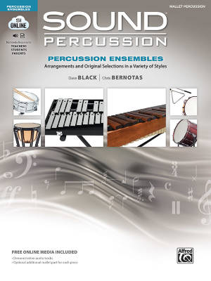 Alfred Publishing - Sound Percussion Ensembles - Black/Bernotas - Mallet Percussion - Book/Media Online