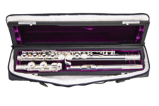 10x Silver Plated Student Flute - Offset-G, Split-E, C-Foot