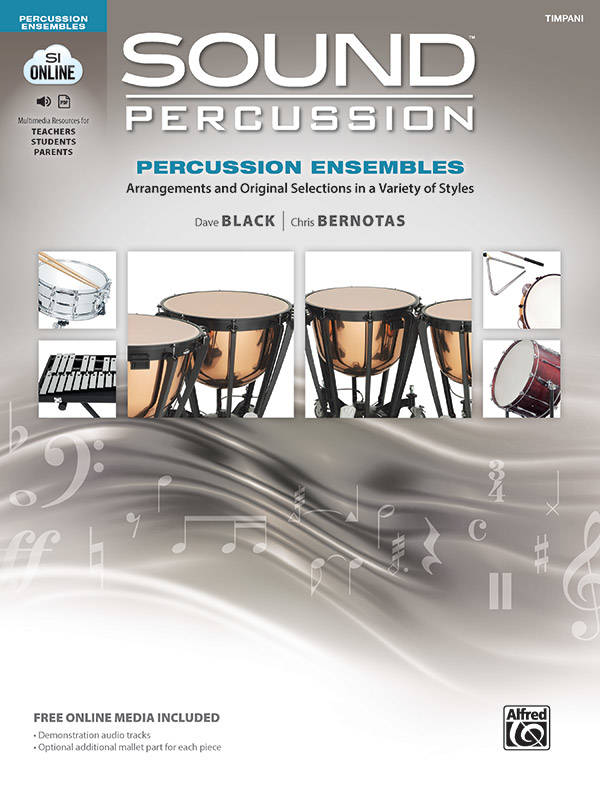 Sound Percussion Ensembles - Black/Bernotas - Timpani - Book/Media Online