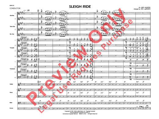 Sleigh Ride - Anderson/Labarbera - Jazz Ensemble - Gr. 4