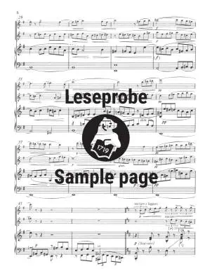Duet in E minor Op. 43 K 156 - Busoni/Theurich - 2 Flutes/Piano - Book