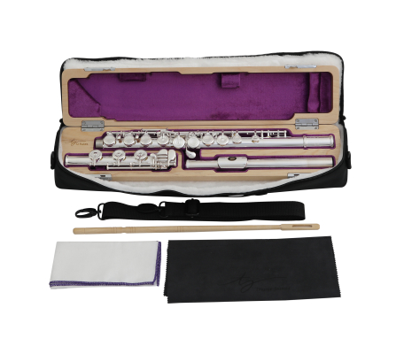 Chanson Series Silver Flute with Offset-G, Sterling Silver Headjoint