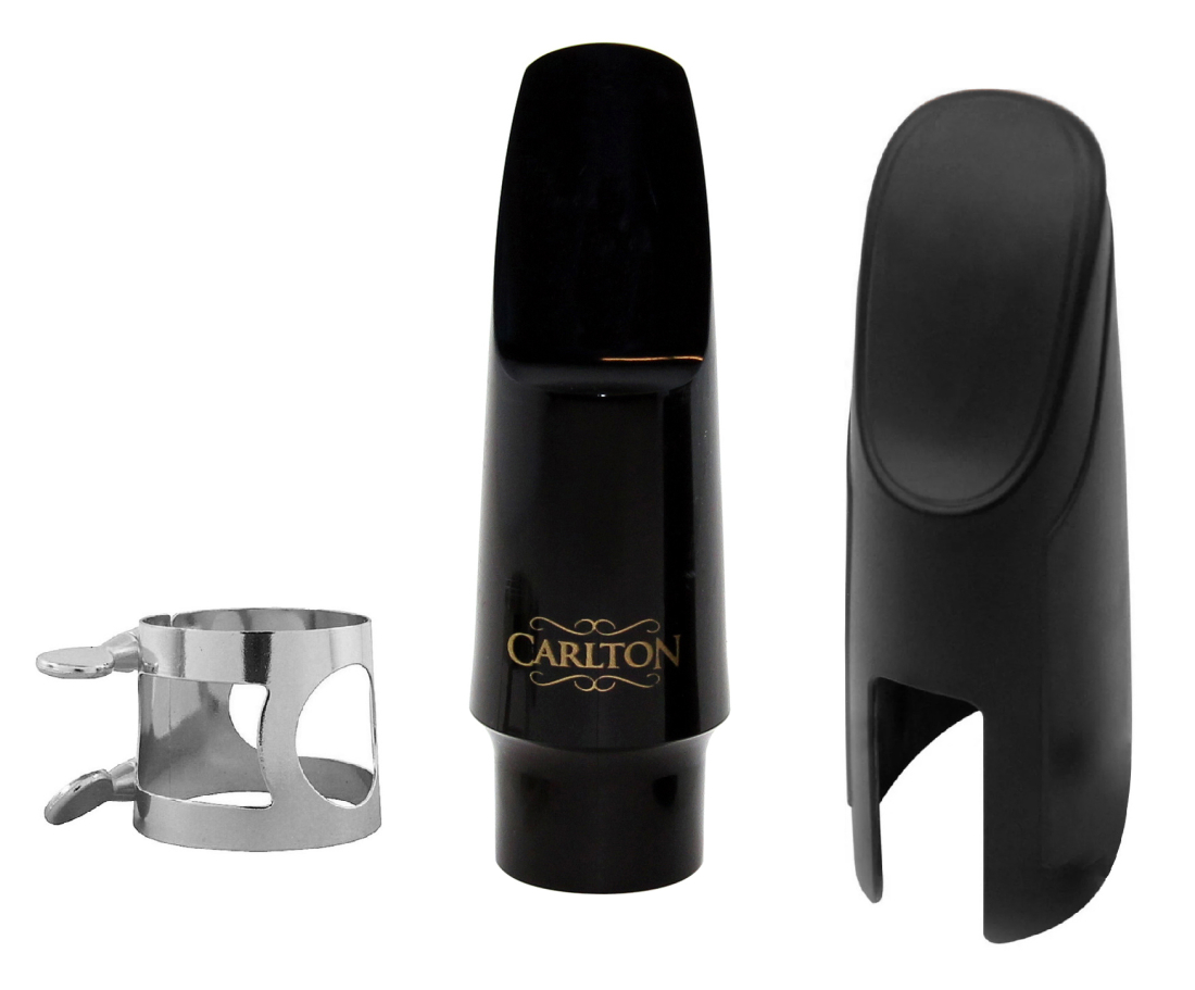 Alto Saxophone Mouthpiece Kit - Silver Ligature and Fitted Cap